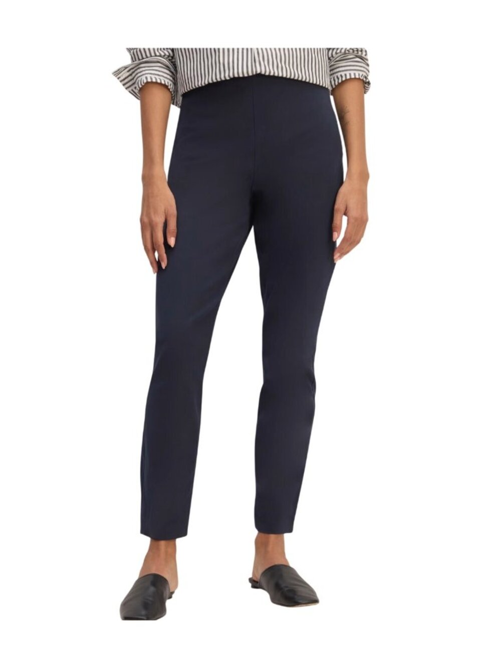 Everlane The Bi-Stretch Work Pant Navy Blue Sz 0